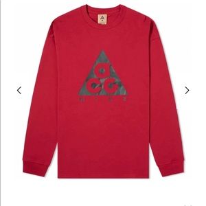 Nike ACG red/pink logo long sleeve